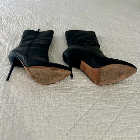 Elie Tahari Black Leather Boots - Picture 4 of 5